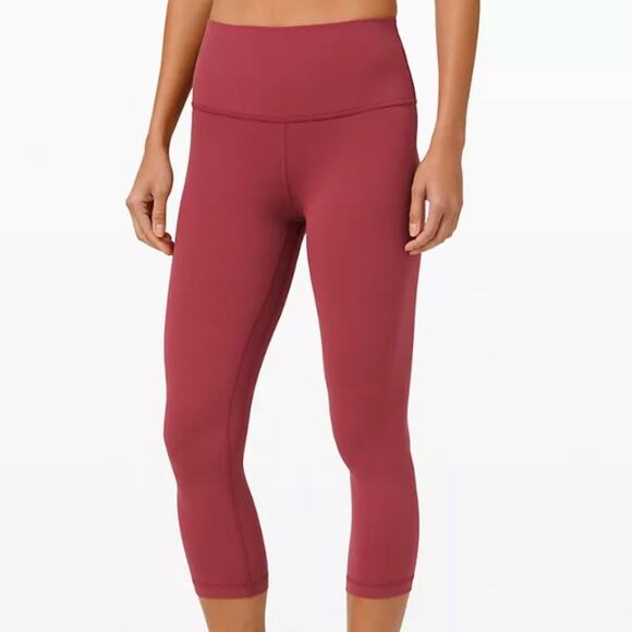 Lululemon Align High-Rise Crop 21" Inseam Legging, Chianti, Size 8 - Picture 1 of 9